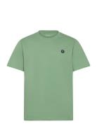 Loke Badge Tee - Regenerative Organ Tops T-Kortærmet Skjorte Green Kno...