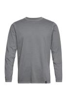 G/D Brand Carrier Tee L/S Tops T-Langærmet Skjorte Grey Shine Original