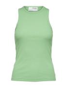 Slfanna O-Neck Tank Top Noos Tops T-shirts & Tops Sleeveless Green Sel...