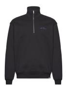 Crew Half-Zip Sweatshirt Tops Sweatshirts & Hoodies Sweatshirts Black ...