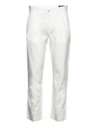 Straight Fit Linen-Cotton Pant Bottoms Trousers Chinos White Polo Ralp...