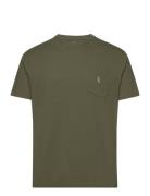 Classic Fit Pocket T-Shirt Tops T-Kortærmet Skjorte Khaki Green Polo R...