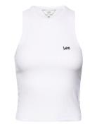 Racer Tank Tops T-shirts & Tops Sleeveless White Lee Jeans