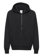 Sweatshirt Hoodie W Zip Solid Tops Sweatshirts & Hoodies Hoodies Black...