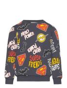 Nmmsolo Superfriends Sweat Bru Wab Tops Sweatshirts & Hoodies Sweatshi...