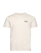 T-Shirt Tops T-Kortærmet Skjorte Cream EA7