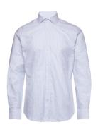 Bs Thompson Slim Fit Shirt Tops Shirts Business Blue Bruun & Stengade