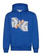 Skyscraper Urban Graphic Hoodie Tops Sweatshirts & Hoodies Hoodies Blu...