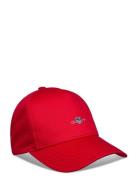 Shield Cotton Twill Cap Accessories Headwear Caps Red GANT