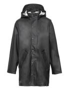 Nkndry Rain Jacket Long 1Fo Noos Outerwear Rainwear Jackets Black Name...