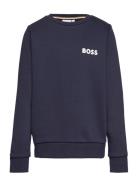 Sweatshirt Tops Sweatshirts & Hoodies Sweatshirts Navy BOSS