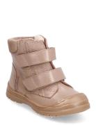 Boots - Flat - With Velcro Vinterstøvler Med Burrebånd Pink ANGULUS