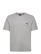 Waffle T-Shirt Tops T-Kortærmet Skjorte Grey BOSS