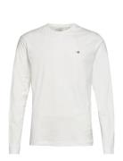Reg Shield Ls T-Shirt Tops T-Langærmet Skjorte White GANT