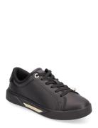 Golden Hw Court Sneaker Low-top Sneakers Black Tommy Hilfiger