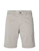 Slhslim-Miles Flex Shorts Noos Bottoms Shorts Chinos Shorts Grey Selec...