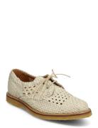 Shoes - Flat - With Lace Snøresko Flade Beige ANGULUS