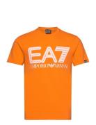 T-Shirt Tops T-Kortærmet Skjorte Orange EA7
