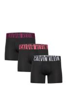 Boxer Brief 3Pk Boxershorts Black Calvin Klein