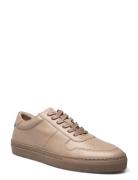 Wesley Leather Sneaker Low-top Sneakers Beige Les Deux
