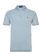 Ss Kc Slim Fit Model 1 Tops Polos Short-sleeved Blue Polo Ralph Lauren