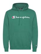 Hooded Sweatshirt Sport Sweatshirts & Hoodies Hoodies Green Champion