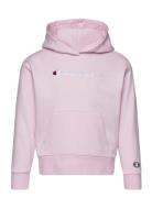Hooded Sweatshirt Sport Sweatshirts & Hoodies Hoodies Pink Champion