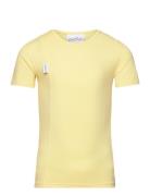 Unisex T-Shirt Tops T-Kortærmet Skjorte Yellow Gugguu