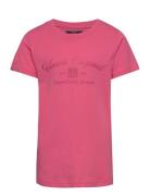 Vin T-Shirt Malouise Jr. Girl Tops T-Kortærmet Skjorte Pink VINSON