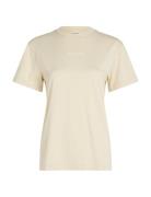 Multi Logo Regular T-Shirt Tops T-shirts & Tops Short-sleeved Cream Ca...