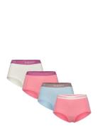 Pclogo Lady 4 Pack Solid Noos Bc Hipsters Undertøj Pink Pieces