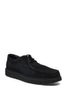 Eilo Vibram Low - Black Suede Sejlersko Sko Black Garment Project