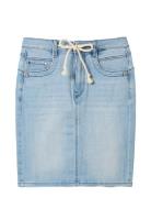 Skirt Light Denim Kort Nederdel Blue Tom Tailor