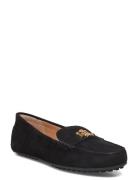 Barnsbury Suede Loafer Loafers Flade Sko Black Lauren Ralph Lauren