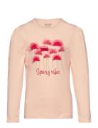 T-Shirt Ls Tops T-shirts Long-sleeved T-Skjorte Pink Minymo