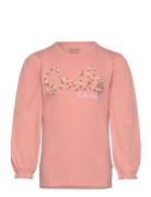 T-Shirt Ls Tops T-shirts Long-sleeved T-Skjorte Pink Minymo