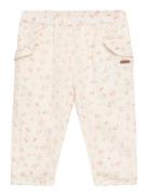 Pants Aop W. Lining Bottoms Trousers Cream Minymo