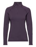 Borg Midlayer Sport Sweatshirts & Hoodies Fleeces & Midlayers Purple B...