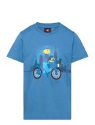 Lwtano 210 - T-Shirt S/S Tops T-Kortærmet Skjorte Blue LEGO Kidswear