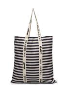 Carrier Midi Tasaraita Shopper Taske Navy Marimekko