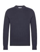 Slhtodd Ls Knit Crew Neck W Tops Knitwear Round Necks Navy Selected Ho...