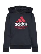 Mufc Kids Hd Tops Sweatshirts & Hoodies Hoodies Grey Adidas Performanc...