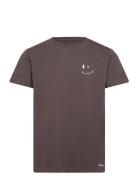 Patrick Organic Tee Tops T-Kortærmet Skjorte Brown Clean Cut Copenhage...