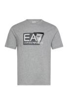 T-Shirt Tops T-Kortærmet Skjorte Grey EA7