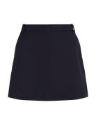Core Straight Short Skirt Kort Nederdel Navy Tommy Hilfiger