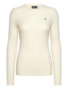Cable-Knit Wool-Cashmere Sweater Tops Knitwear Jumpers Cream Polo Ralp...