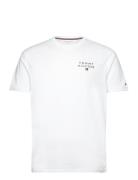 Cn Ss Tee Logo Tops T-Kortærmet Skjorte White Tommy Hilfiger
