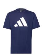 Tr-Es Fr Logo T Sport T-Kortærmet Skjorte Navy Adidas Performance