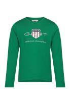 Archive Shield Ls T-Shirt Tops T-shirts Long-sleeved T-Skjorte Green G...