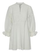 Yaspio Ls Dress S. Kort Kjole White YAS